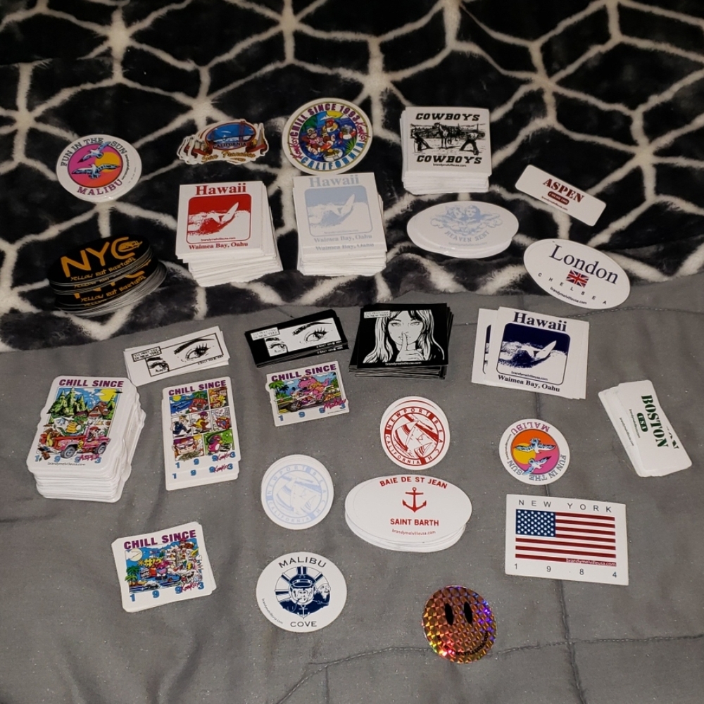 26 assorted brandy stickers